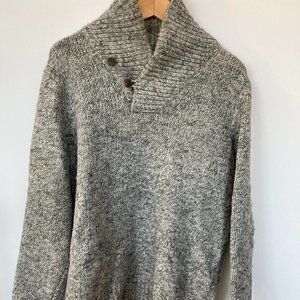 J Crew Wool Alpaca Shawl-Collar Sweater